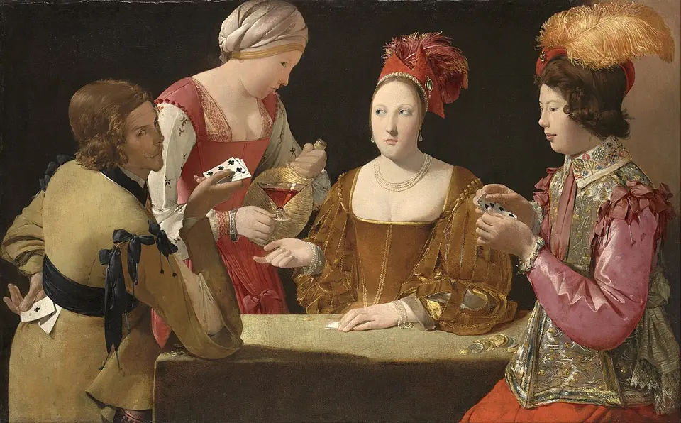 The Cheat with the Ace of Clubs, a painting by Georges de La Tour depicting card players, circa late 1620s